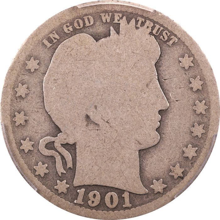 1901-S Barber Quarter (25c) Obverse Image