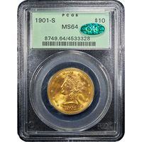 1901-S Liberty Gold Eagle ($10) OGH Obverse Image