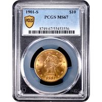 1901-S Liberty Gold Eagle ($10) Obverse Slab Image