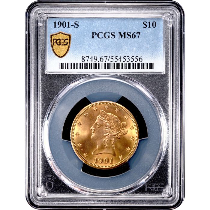 1901-S Liberty Gold Eagle ($10) Obverse Slab Image