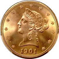1901-S Liberty Gold Eagle ($10) Obverse Image