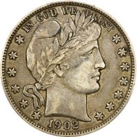 1902 Barber Half Dollar (50c) Obverse Image