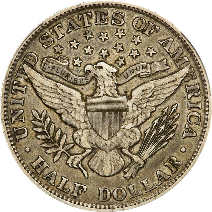 1902 Barber Half Dollar (50c) Reverse Image