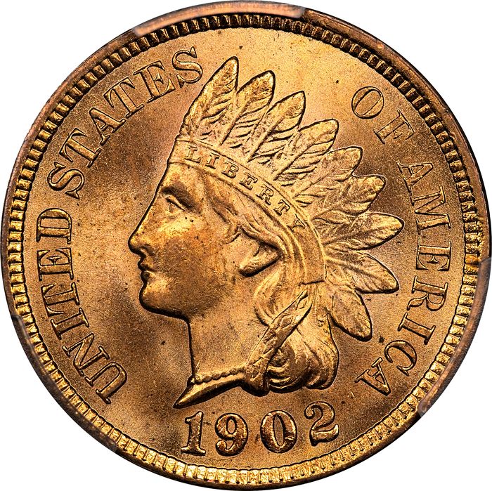 1902 Indian Cent (1c) Laidacker Collection Obverse Image