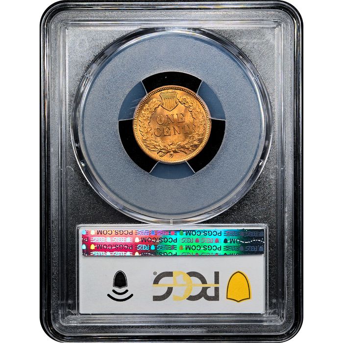 1902 Indian Cent (1c) Laidacker Collection Reverse Slab Image