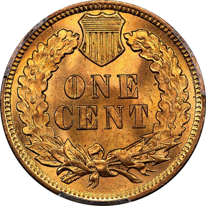 1902 Indian Cent (1c) Laidacker Collection Reverse Image