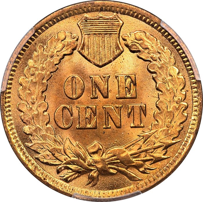 1902 Indian Cent (1c) Laidacker Collection Reverse Image