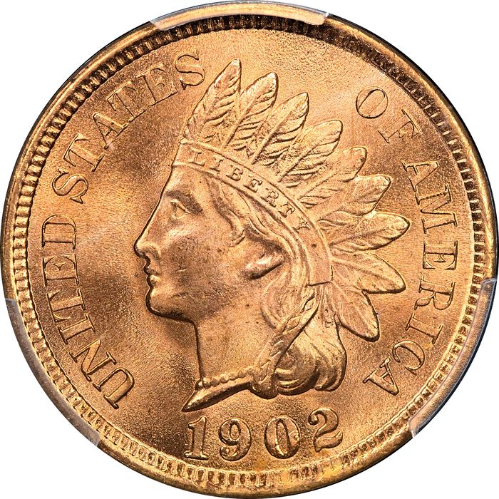 1902 Indian Cent (1c) Laidacker Collection Obverse Image