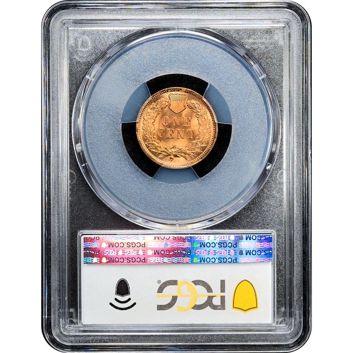 1902 Indian Cent (1c) Laidacker Collection Reverse Slab Image