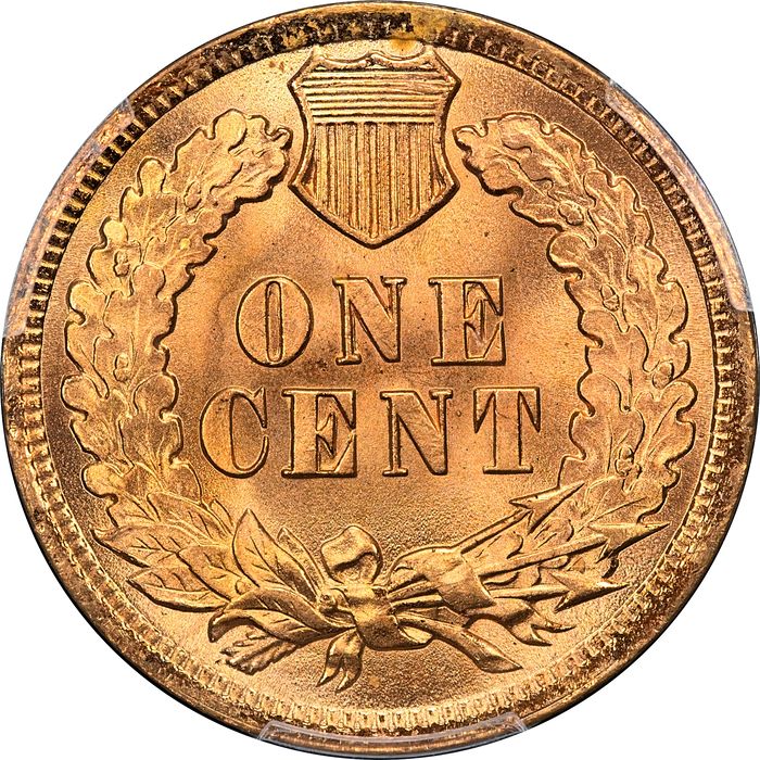 1902 Indian Cent (1c) Laidacker Collection Reverse Image