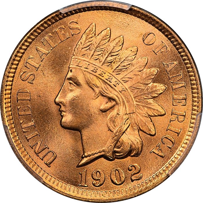 1902 Indian Cent (1c) Laidacker Collection Obverse Image