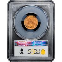 1902 Indian Cent (1c) Laidacker Collection Reverse Slab Image