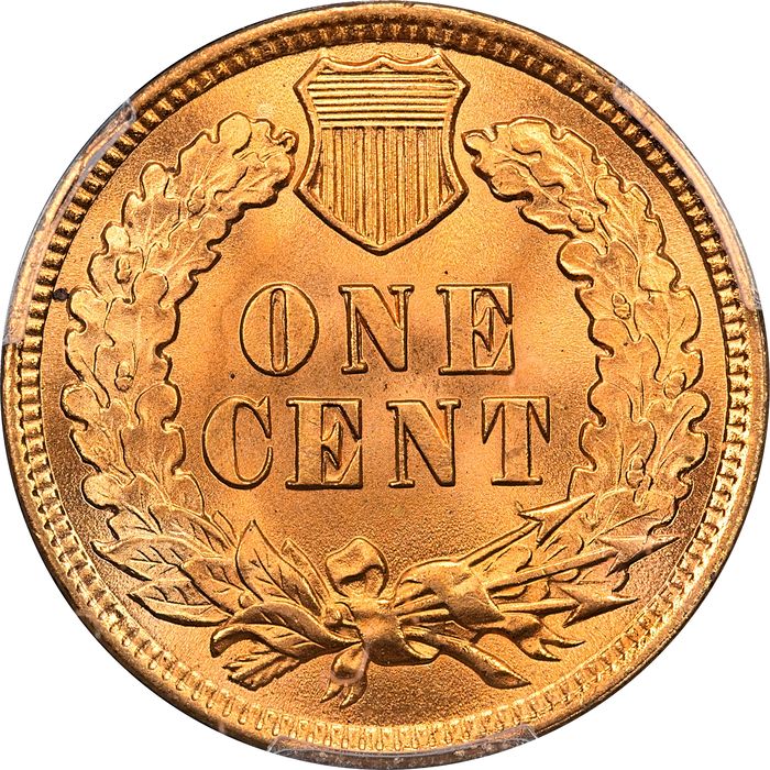 1902 Indian Cent (1c) Laidacker Collection Reverse Image
