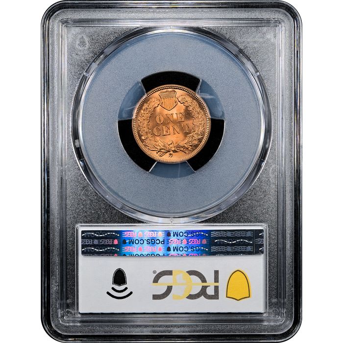 1902 Indian Cent (1c) Laidacker Collection Reverse Slab Image