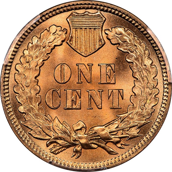 1902 Indian Cent (1c) Laidacker Collection Reverse Image