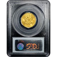 1902 Liberty Gold Half Eagle ($5) Reverse Slab Image