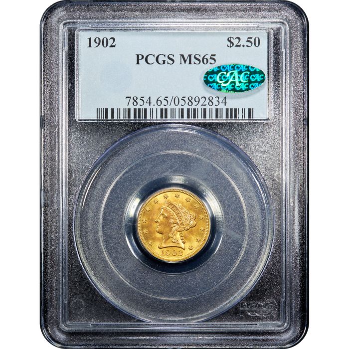 1902 Liberty Gold Quarter Eagle ($2.50) Obverse Image