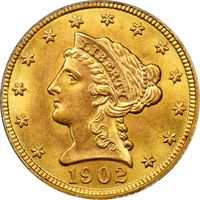 1902 Liberty Gold Quarter Eagle ($2.50) Photo 3