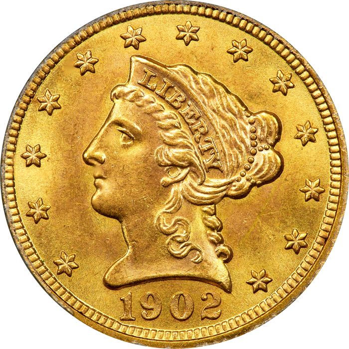 1902 Liberty Gold Quarter Eagle ($2.50) Photo 3