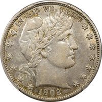 1902-S Barber Half Dollar (50c) Obverse Image