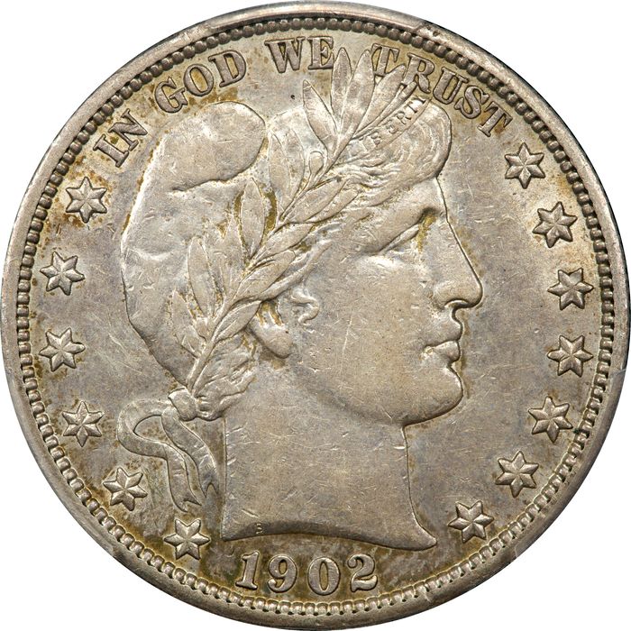 1902-S Barber Half Dollar (50c) Obverse Image