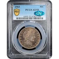 1903 Barber Half Dollar (50c) Obverse Slab Image