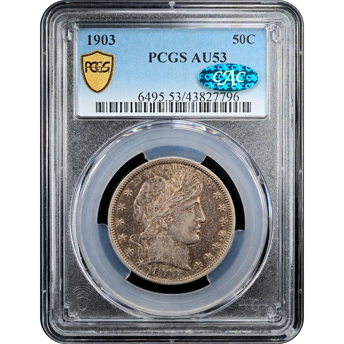 1903 Barber Half Dollar (50c) Obverse Slab Image