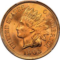 1903 Indian Cent (1c) Laidacker Collection Obverse Image