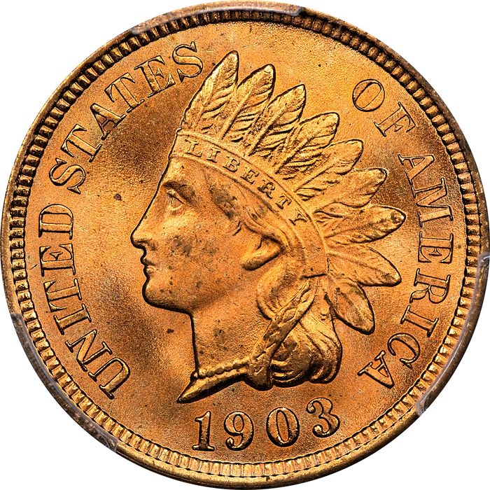 1903 Indian Cent (1c) Laidacker Collection Obverse Image