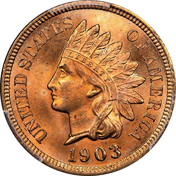 1903 Indian Cent (1c) Laidacker Collection Obverse Image