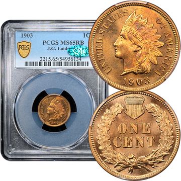 1903 Indian Cent (1c) Laidacker Collection Composite Image