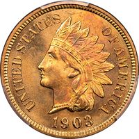 1903 Indian Cent (1c) Laidacker Collection Obverse Image