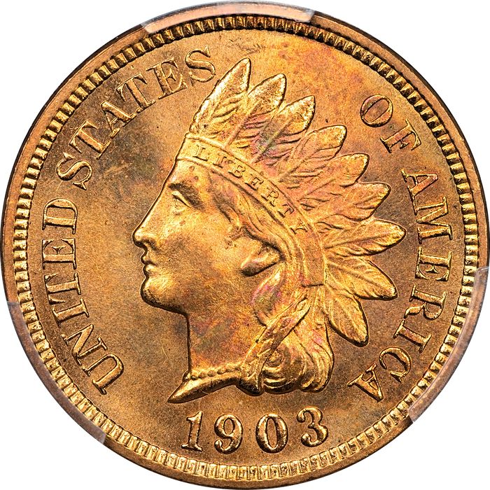 1903 Indian Cent (1c) Laidacker Collection Obverse Image