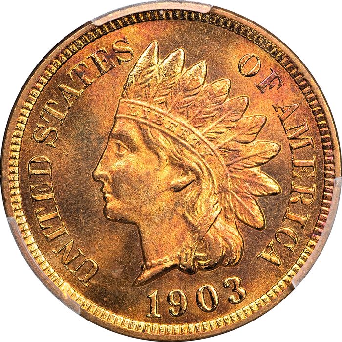 1903 Indian Cent (1c) Laidacker Collection Obverse Image