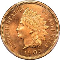 1903 Indian Cent (1c) Laidacker Collection Obverse Image