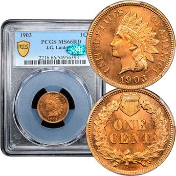 1903 Indian Cent (1c) Laidacker Collection Composite Image