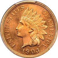 1903 Indian Cent (1c) Laidacker Collection Obverse Image