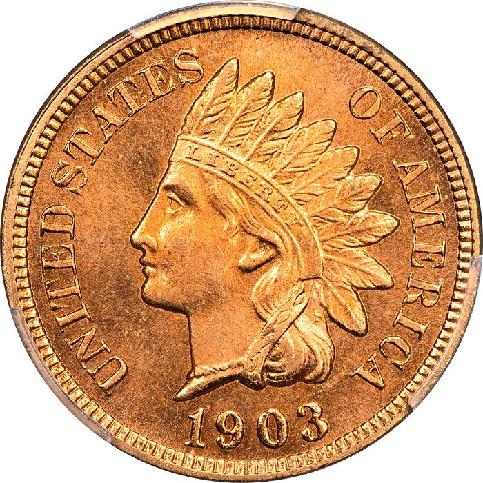 1903 Indian Cent (1c) Laidacker Collection Obverse Image