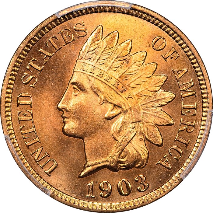 1903 Indian Cent (1c) Laidacker Obverse Image