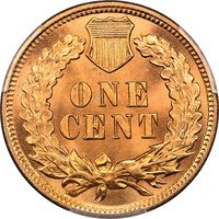 1903 Indian Cent (1c) Laidacker Reverse Image
