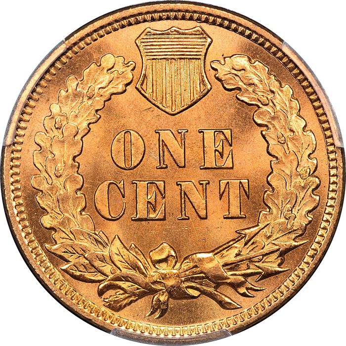 1903 Indian Cent (1c) Laidacker Reverse Image