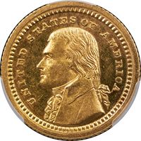 1903 LA Purchase Commemorative Gold Dollar (G$1) - Jefferson Obverse Image