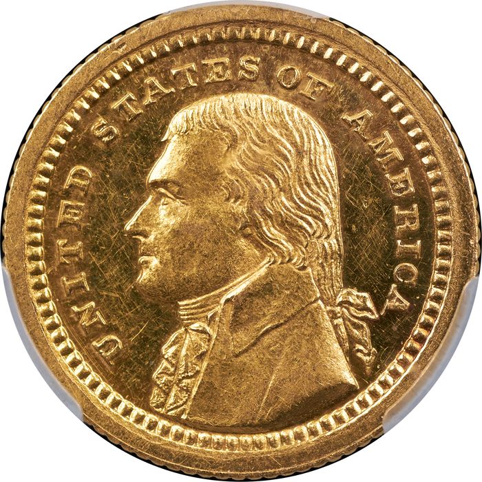 1903 LA Purchase Commemorative Gold Dollar (G$1) - Jefferson Obverse Image