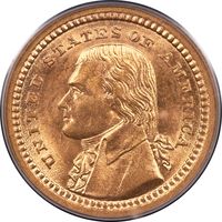 1903 LA Purchase Commemorative Gold Dollar (G$1) - Jefferson Obverse Image