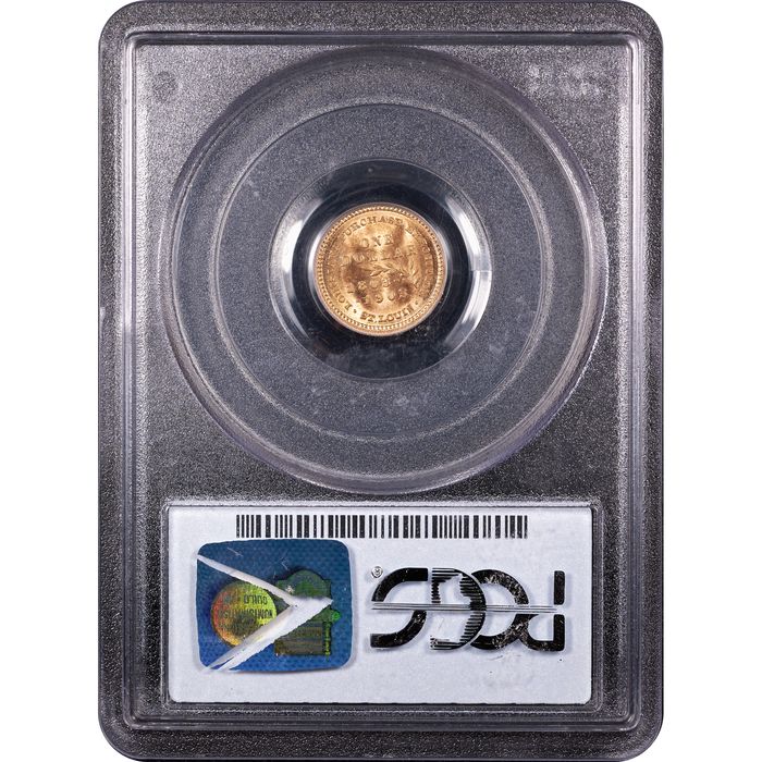 1903 LA Purchase Commemorative Gold Dollar (G$1) - Jefferson Reverse Slab Image