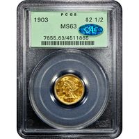 1903 Liberty Gold Quarter Eagle ($2.50) OGH Obverse Image