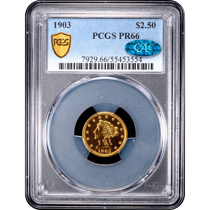 1903 Liberty Gold Quarter Eagle ($2.50) Obverse Slab Image