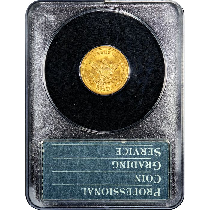 1903 Liberty Gold Quarter Eagle ($2.50) Rattler Reverse Slab Image