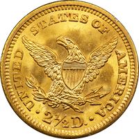 1903 Liberty Gold Quarter Eagle ($2.50) Rattler Reverse Image