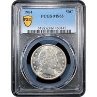1904 Barber Half Dollar (50c) Obverse Slab Image